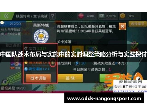 中国队战术布局与实施中的实时调整策略分析与实践探讨