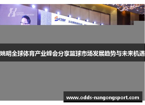 姚明全球体育产业峰会分享篮球市场发展趋势与未来机遇