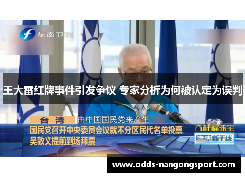 王大雷红牌事件引发争议 专家分析为何被认定为误判