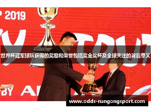 世界杯冠军球队获得的奖励和荣誉包括奖金奖杯及全球关注的背后意义